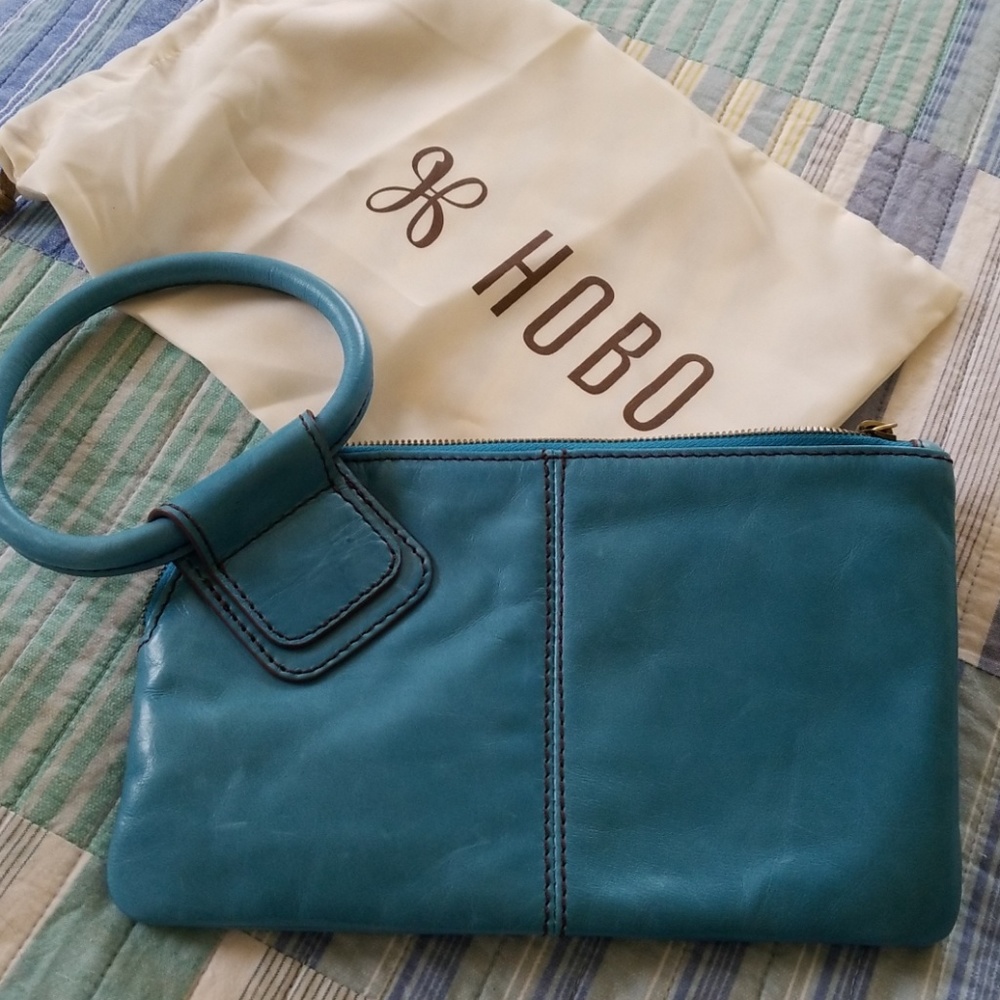 Beautiful Turquoise HOBO Bag/Large Wristlet!
